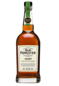 Old Forester 1897 Bottled in Bond Kentucky straight bourbon whiskey bottle